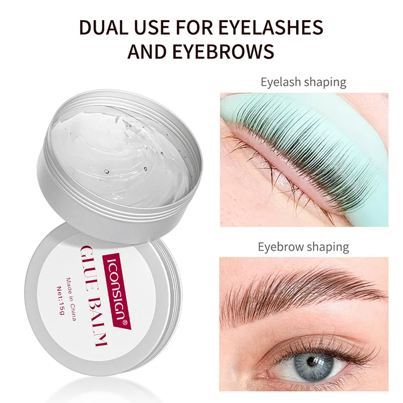 ICONSIGN Glue Balm For Lash Lifting Fast Fixing Shape Brow and Lashes Lift Waterproof Wax Beauty Makeup Accessories