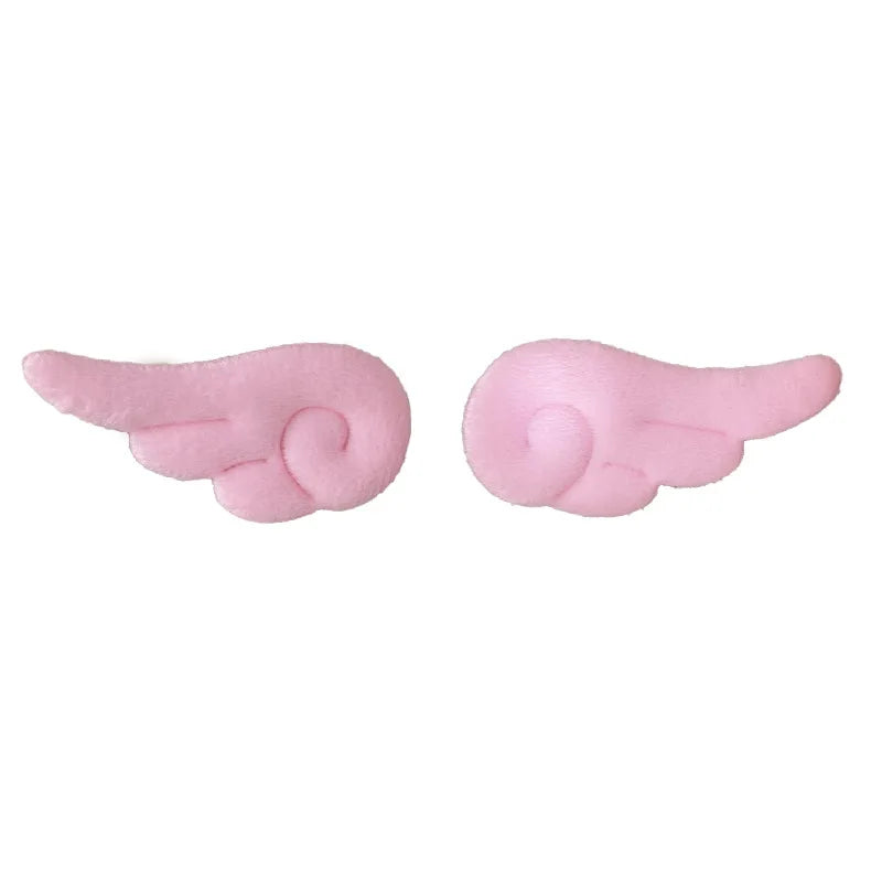 2PCS Cute Plush Children Side Hair Clips Anime Angel Cosplay Wings Hair Accessories Girls Cartoon Barrettes Headwear Hairpins
