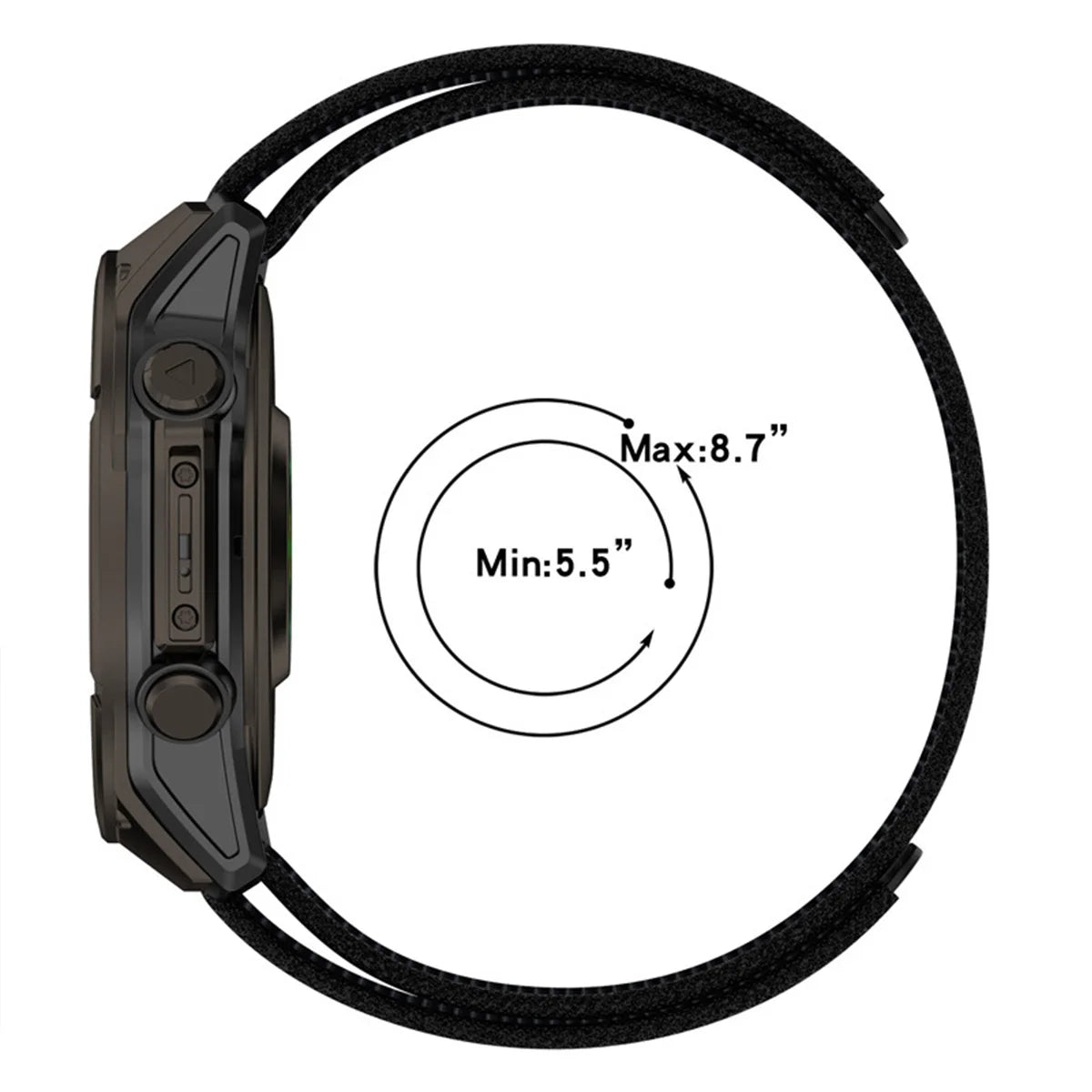 26/22/20mm Nylon Strap For Garmin Fenix 8 51mm 47 43 6/6x/6s/7/7x//7s5/5x Sport Loop Bracelet Watch Band Accessories Replacement