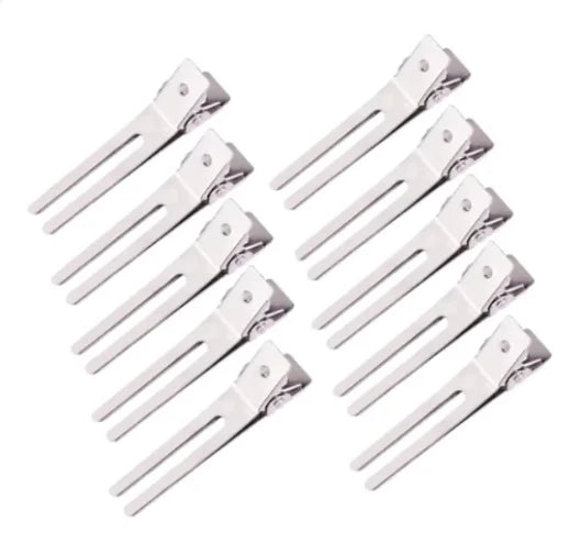 No Crease Hair Clips for Styling, Professional Salon Fixed Curl Pin Clamp, Non Slip Jaw Hairdress Tool for Makeup Shower Sectioning Women