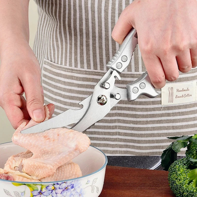 Heavy Duty Kitchen Scissors Meat Fruit Boning Fishing Hunting Camping Professional Stainless Steel Chicken Bone Kitchen Shears