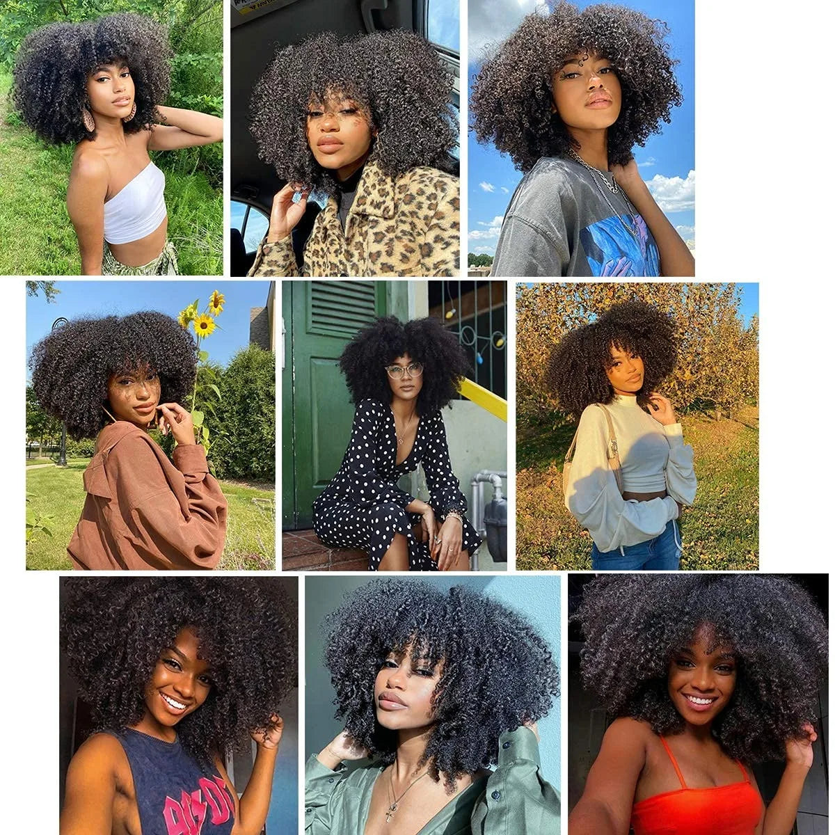 10A Brazilian Afro Curly Hair Bundles Kinky Curly Short Human Hair Weave Jerry Curl Hair Extensions Virgin Hair Bundle for Women