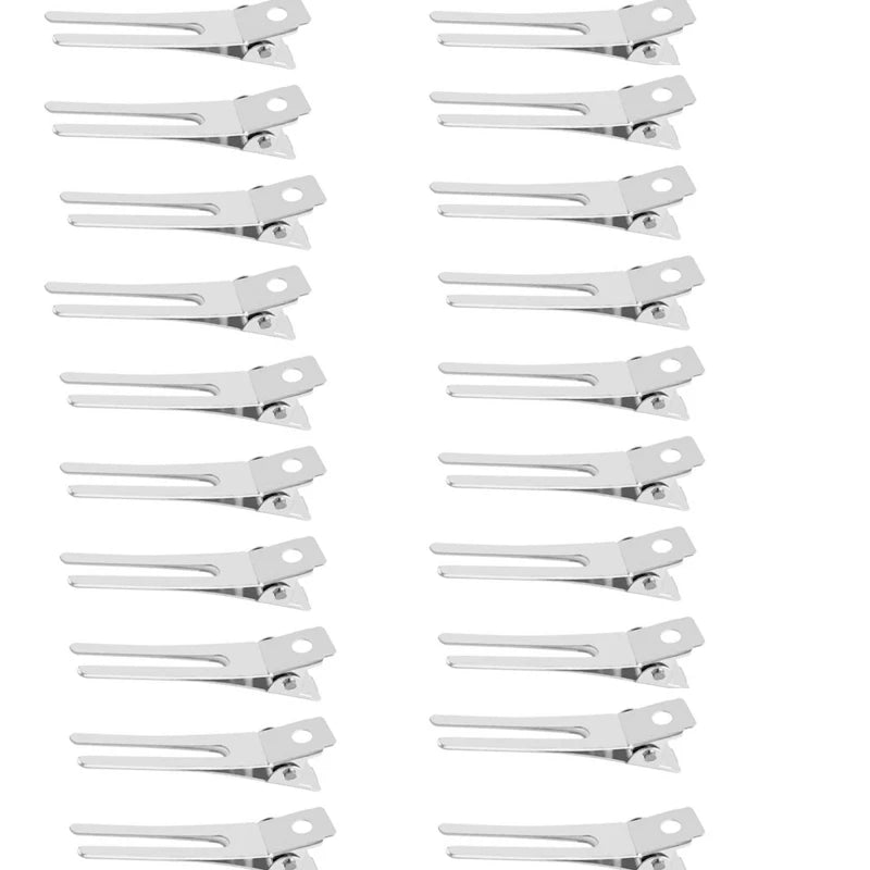 No Crease Hair Clips for Styling, Professional Salon Fixed Curl Pin Clamp, Non Slip Jaw Hairdress Tool for Makeup Shower Sectioning Women