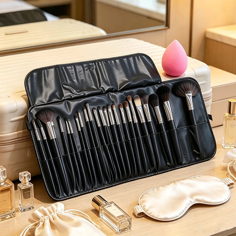 Free Gift Bag and Sponge for 24 pcs Makeup Brush Sets Cosmetics Brushes Eyebrow Powder Foundation Shadows Make Up Tools