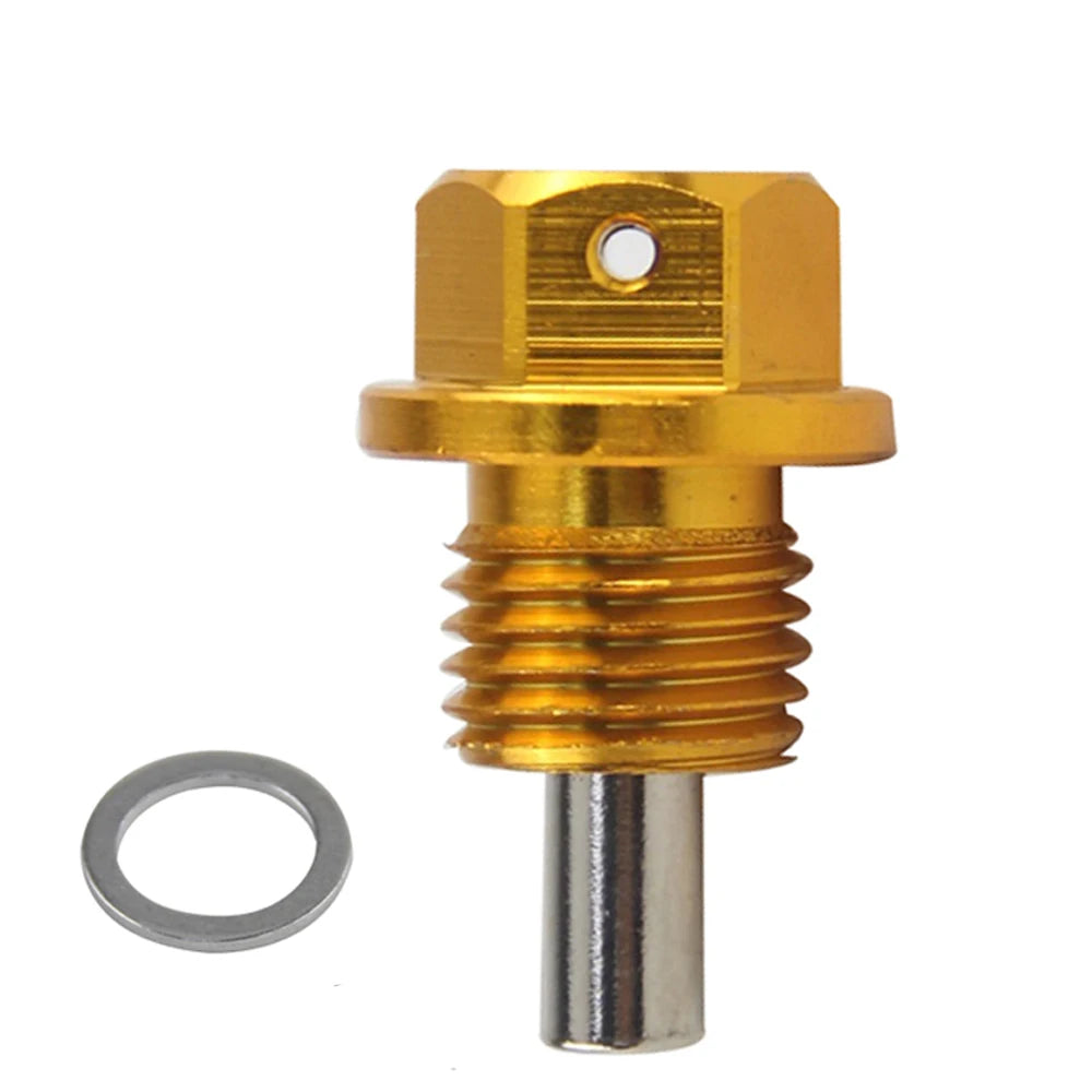 WLR - M12x1.5 M12x1.25 M14x1.5 Aluminum Magnetic Oil Drain Bolt Oil Sump Drain Plug Nut Oil Drain Plug Magnetic Car Accessories