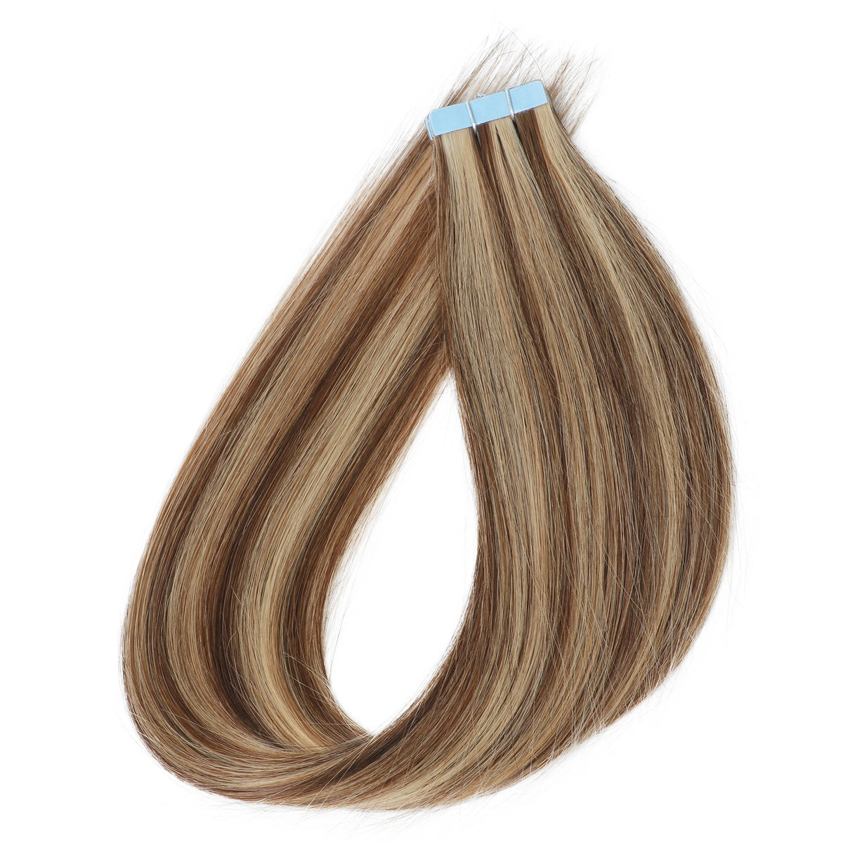 High Quality Silky Soft Remy Human Hair Extensions 12 Inch-20 Inch Tape Hair Wear Resistant Durable Silky Soft PU Seamless Add Length Volume