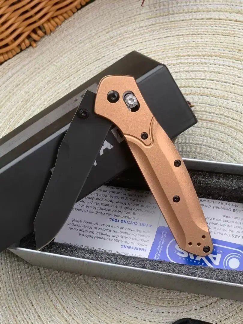 1PC,Aviation aluminum handle +S30V white knife, EDC tool, outdoor camping tactical folding knife, gift, collection.