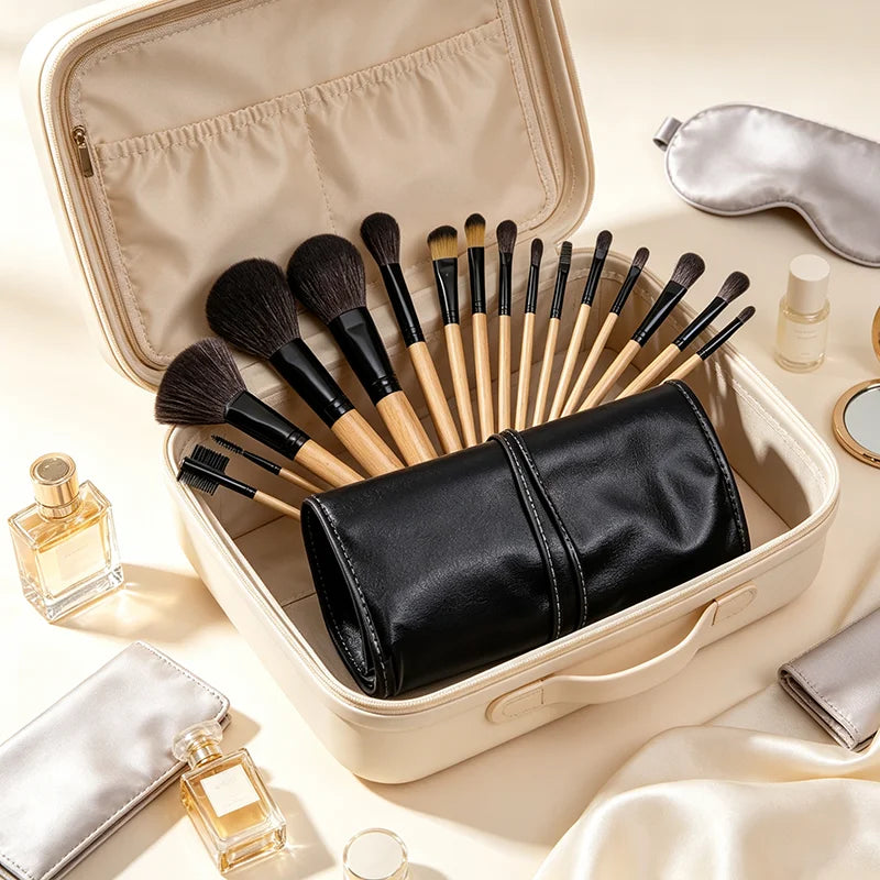 Free Gift Bag and Sponge for 24 pcs Makeup Brush Sets Cosmetics Brushes Eyebrow Powder Foundation Shadows Make Up Tools
