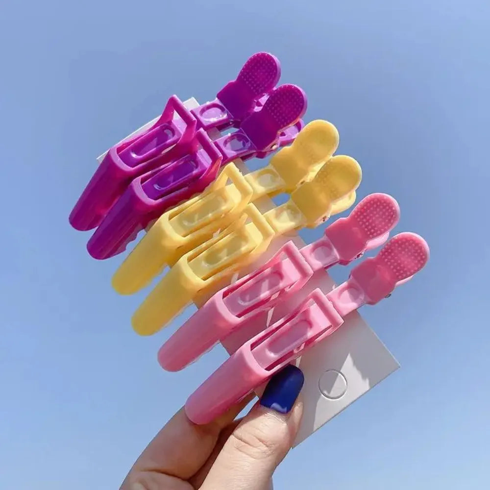 6/8Pcs Colorful Alligator Hair Clips Clamps Hairdressing Professional Salon Hair Grip Crocodile Hairpins Hair Barber Accessories
