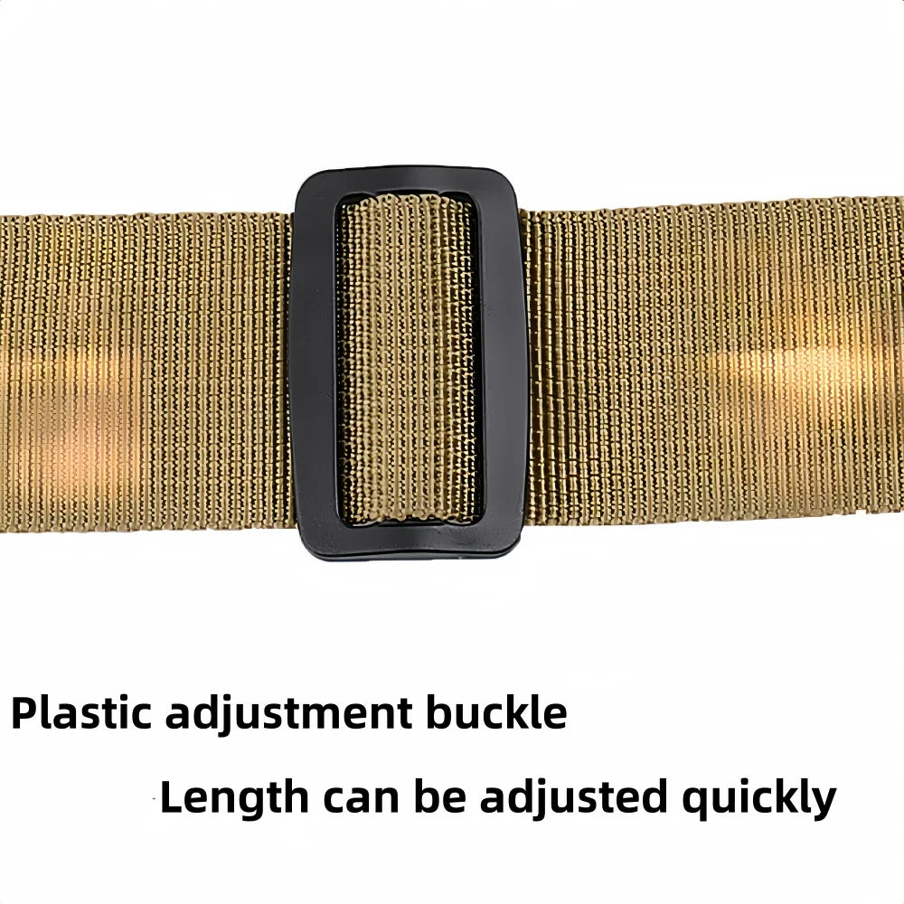Adjustable tactical double-point elastic shoulder strap durable nylon strap high-quality heavy-duty sling outdoor sports accessories, metal hook, suitable for tactical outdoor sports