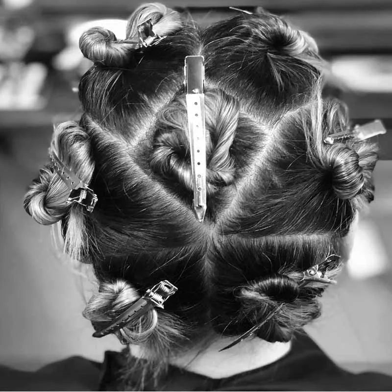 No Crease Hair Clips for Styling, Professional Salon Fixed Curl Pin Clamp, Non Slip Jaw Hairdress Tool for Makeup Shower Sectioning Women