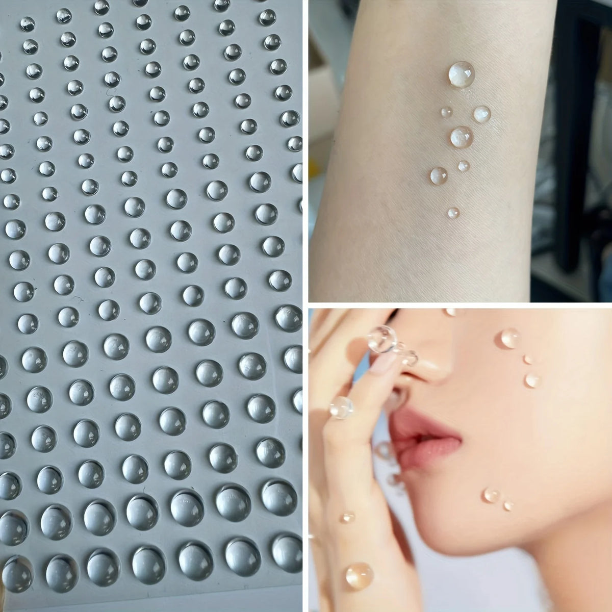 Elegant and delicate pure water drop stickers, makeup accessories, cosplay mermaids Photography props, stage performance accesso