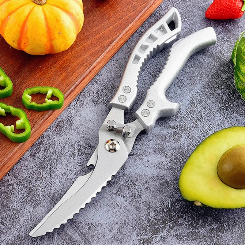 Heavy Duty Kitchen Scissors Meat Fruit Boning Fishing Hunting Camping Professional Stainless Steel Chicken Bone Kitchen Shears