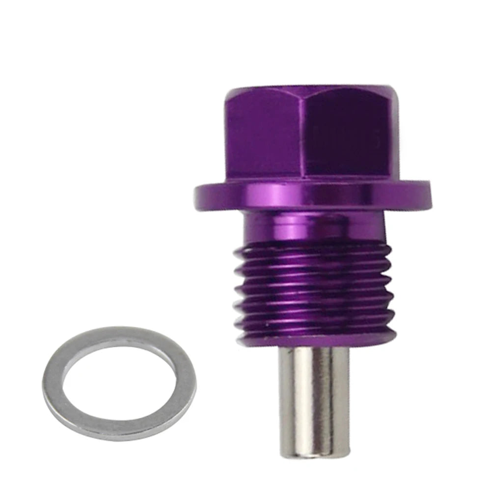 WLR - M12x1.5 M12x1.25 M14x1.5 Aluminum Magnetic Oil Drain Bolt Oil Sump Drain Plug Nut Oil Drain Plug Magnetic Car Accessories