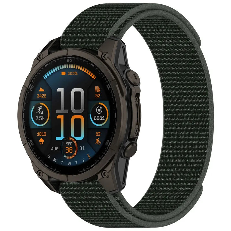 26/22/20mm Nylon Strap For Garmin Fenix 8 51mm 47 43 6/6x/6s/7/7x//7s5/5x Sport Loop Bracelet Watch Band Accessories Replacement