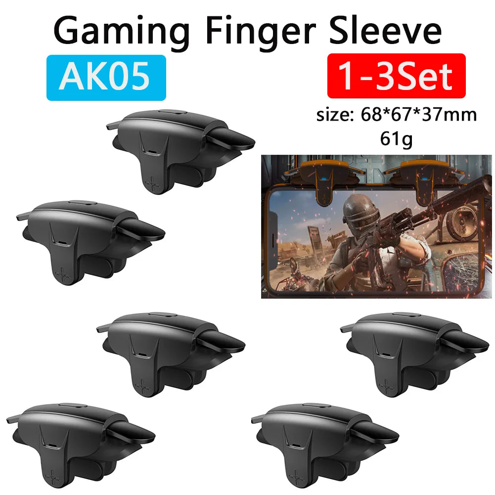 1-3PCS for PUBG Mobile Phone AK05 Game Controller Fire Aim Shoot Button Gamepad Trigger L1R1 Shooter Joystick Gaming Accessories