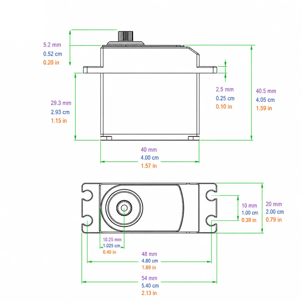 High-Speed Digital Servo 40KG Large Torque Waterproof 25T Metal Gear Arm Digital Servo Kit for 1/8 1/10 RC Car Accessories