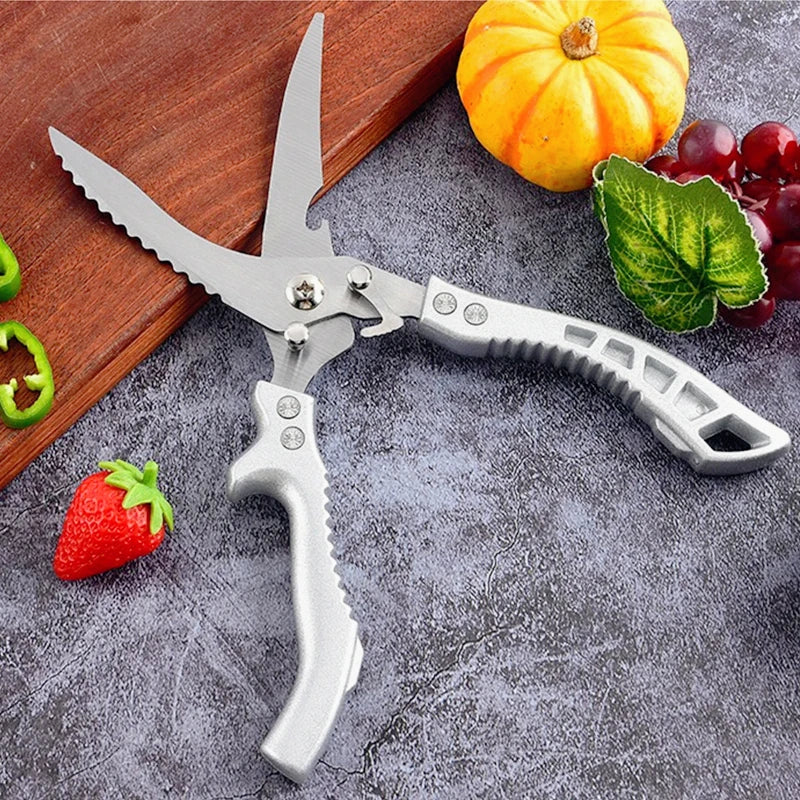 Heavy Duty Kitchen Scissors Meat Fruit Boning Fishing Hunting Camping Professional Stainless Steel Chicken Bone Kitchen Shears