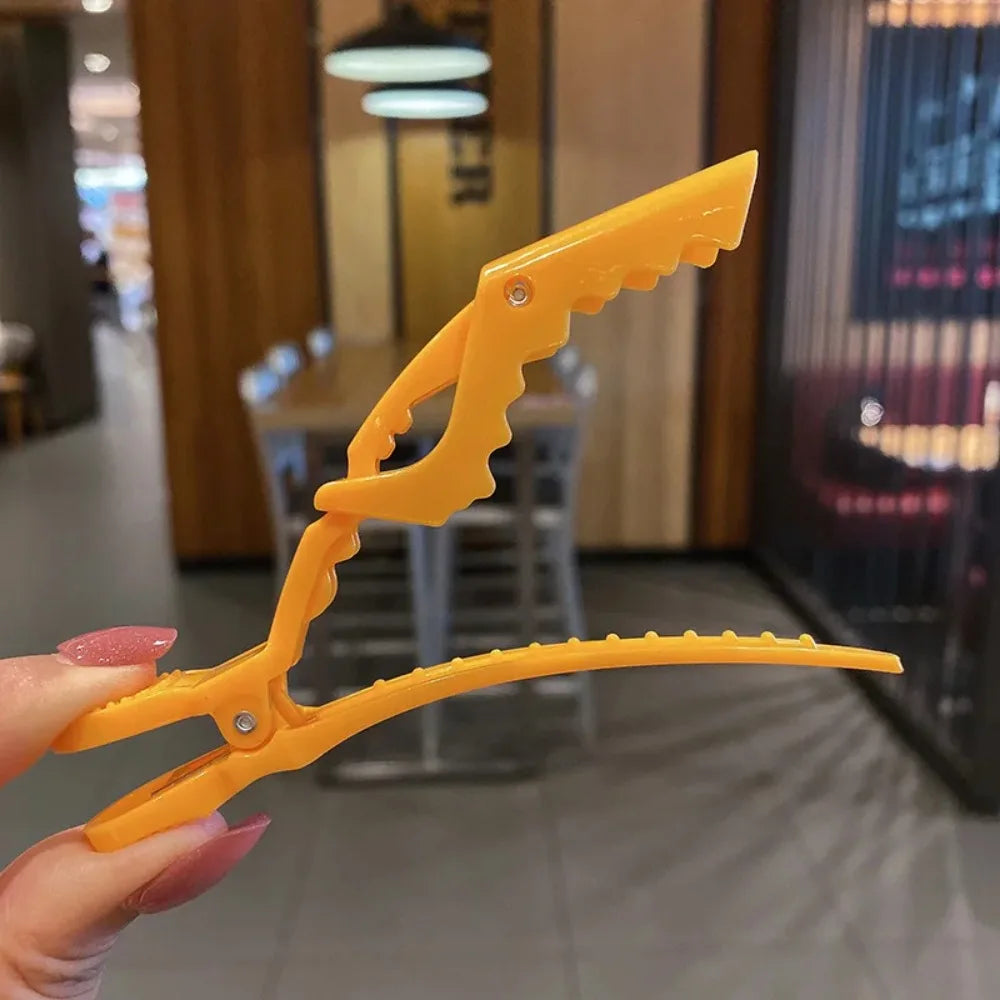 6/8Pcs Colorful Alligator Hair Clips Clamps Hairdressing Professional Salon Hair Grip Crocodile Hairpins Hair Barber Accessories