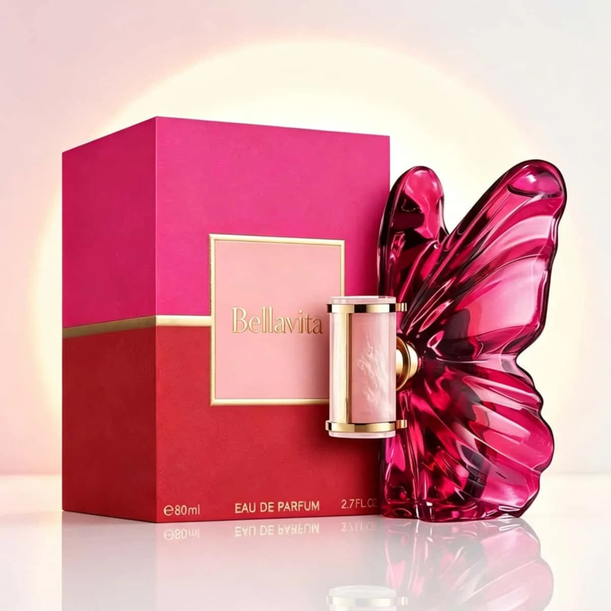 Carolina Herrera La a Women EDP Perfume 80ml With Gift Box Long Lasting Rich Floral Fruity Vanilla Scent Pink Butterfly Luxury Fragrance Gift for Her