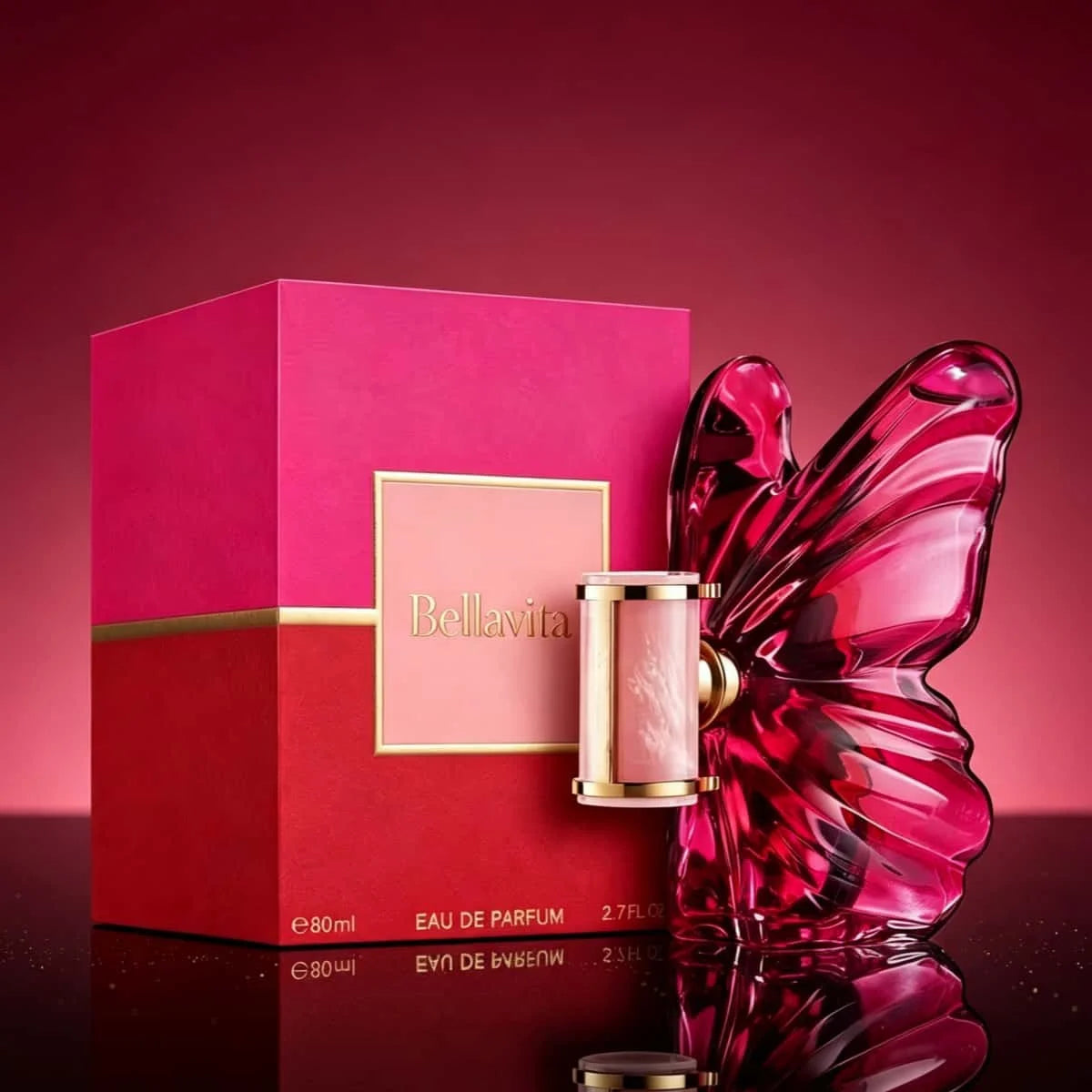 Carolina Herrera La a Women EDP Perfume 80ml With Gift Box Long Lasting Rich Floral Fruity Vanilla Scent Pink Butterfly Luxury Fragrance Gift for Her