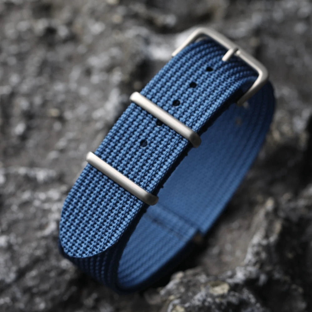 New Ribbed Nylon Watchband Nylon Watch Strap 18mm 20mm 22mm Watchband Accessories for Military Watch Band Bracelets