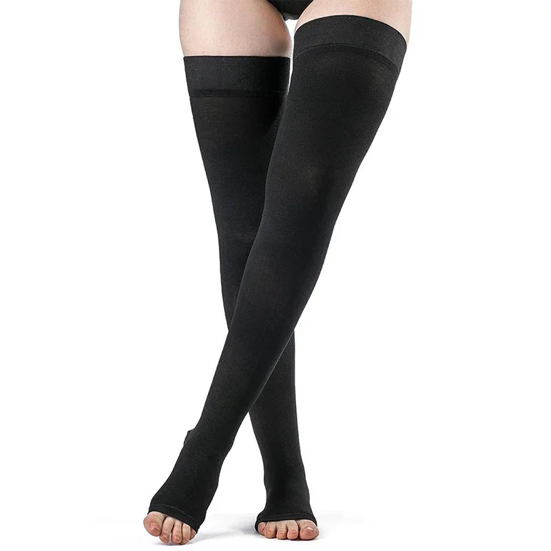 40-50 MmHg Thigh High Compression Socks Men - Best Medical, Nursing, Hiking, Varicose, Travel Flight Socks - Running Fitness