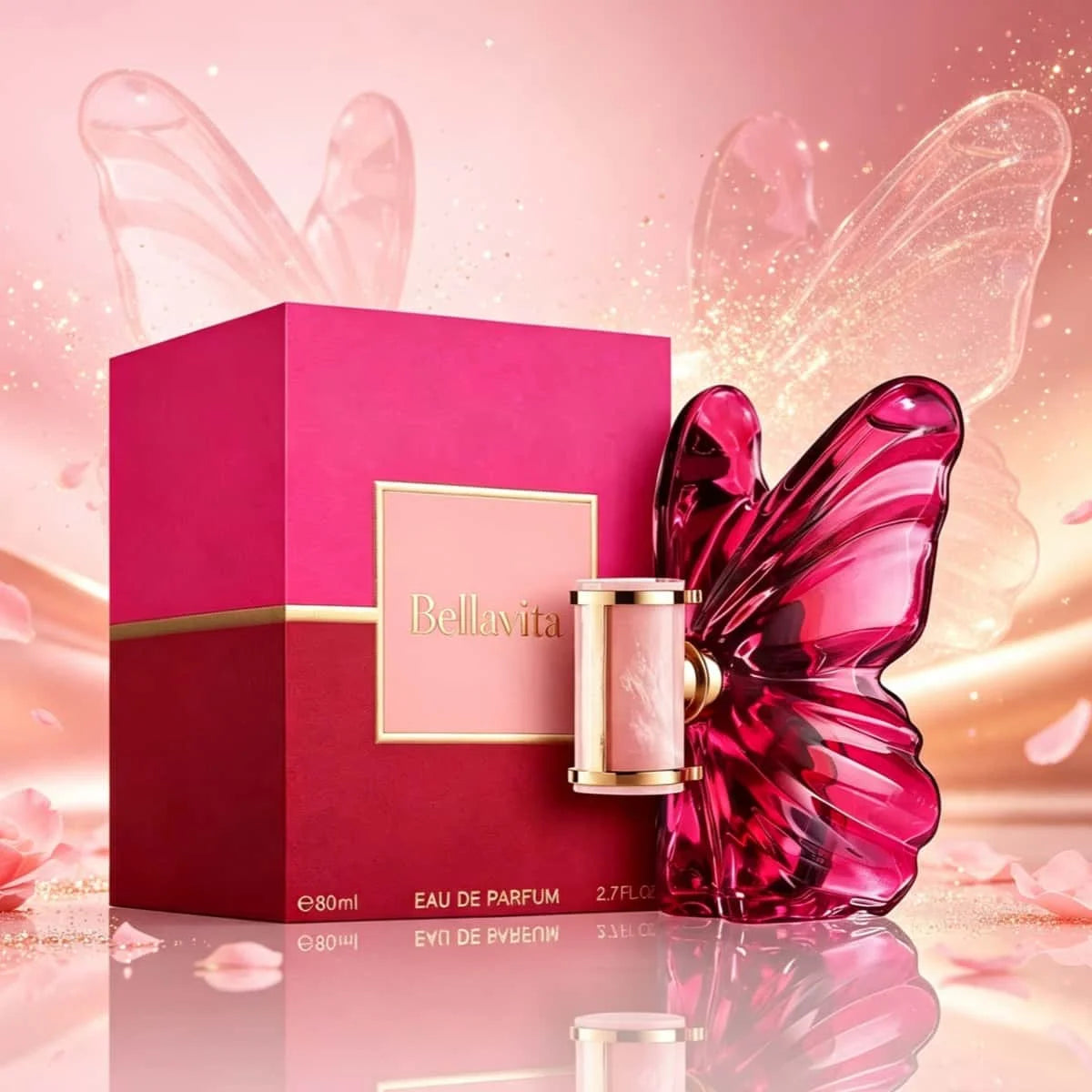 Carolina Herrera La a Women EDP Perfume 80ml With Gift Box Long Lasting Rich Floral Fruity Vanilla Scent Pink Butterfly Luxury Fragrance Gift for Her