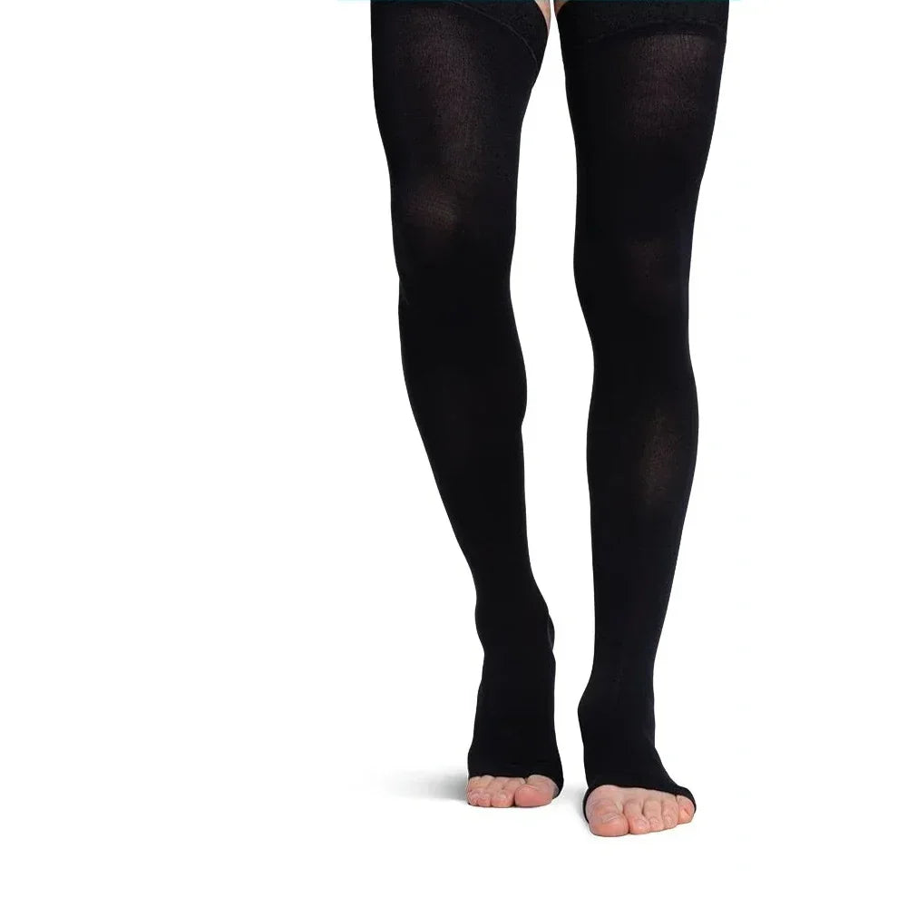 40-50 MmHg Thigh High Compression Socks Men - Best Medical, Nursing, Hiking, Varicose, Travel Flight Socks - Running Fitness