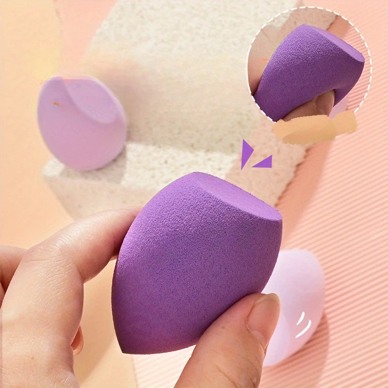 4PCS Makeup Sponge Set, Mushroom Head Beauty Puffs for Foundation & Powder, Dry & Wet Use