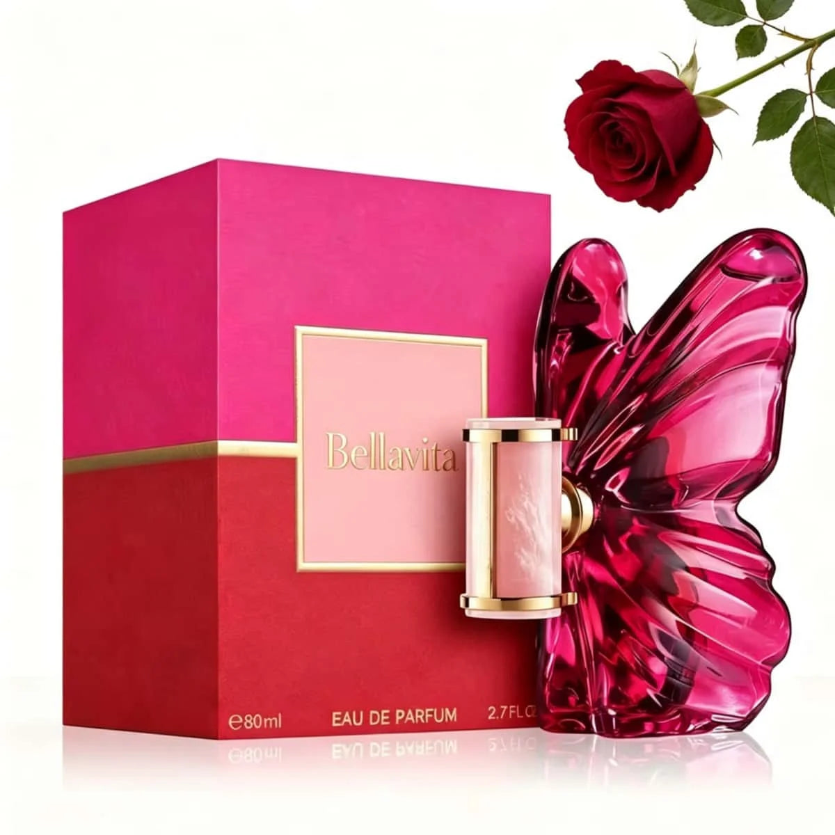 Carolina Herrera La a Women EDP Perfume 80ml With Gift Box Long Lasting Rich Floral Fruity Vanilla Scent Pink Butterfly Luxury Fragrance Gift for Her