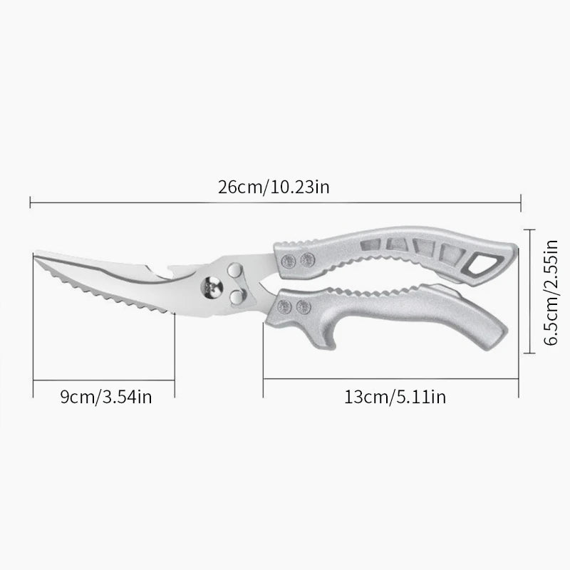 Heavy Duty Kitchen Scissors Meat Fruit Boning Fishing Hunting Camping Professional Stainless Steel Chicken Bone Kitchen Shears